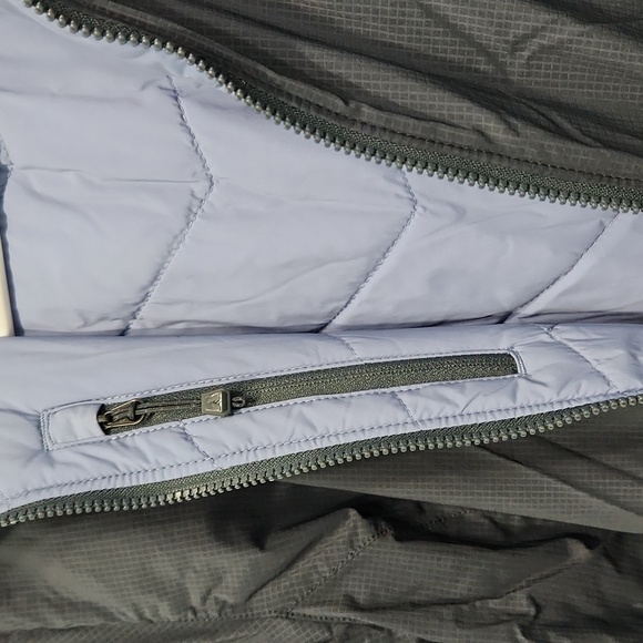 NWT Eddie Bauer Ignitelite Reversible Hooded Jacket Dusty Blue Gray First Ascent - Picture 4 of 15